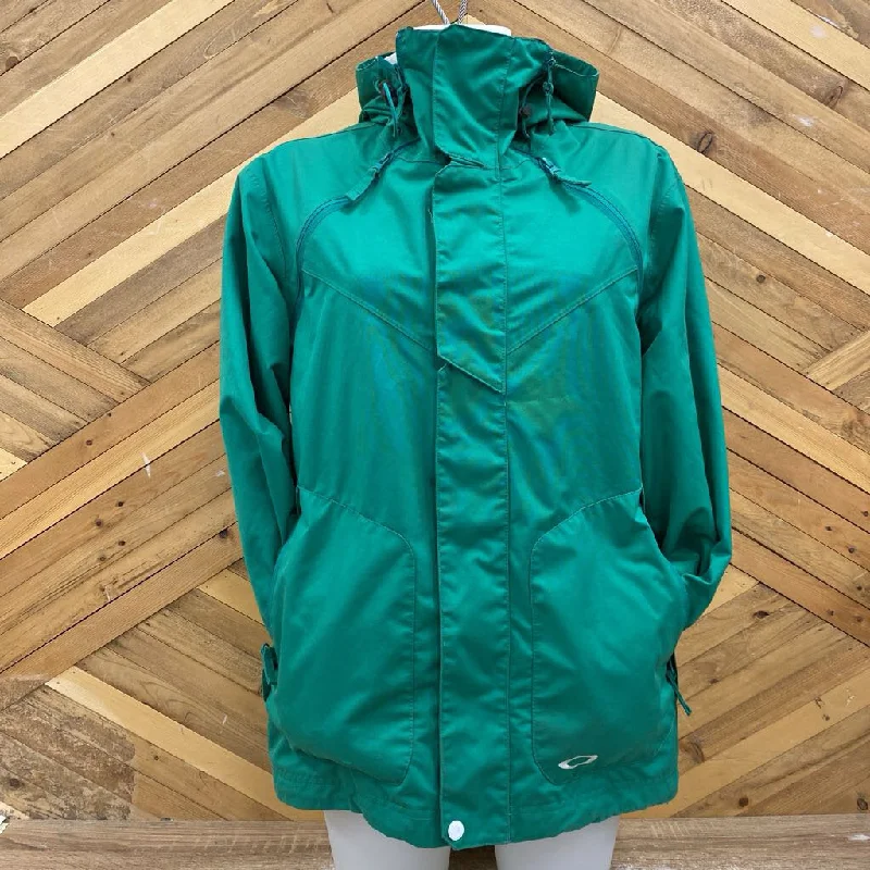 Oakley - Winter Ski Shell Jacket - MSRP $325: Green-women-SM Toggled Jacket Drawstring Jacket Belted Jacket Oakley - Winter Ski Shell Jacket - MSRP $325: Green-women-SM Toggled Jacket Drawstring Jacket Belted Jacket