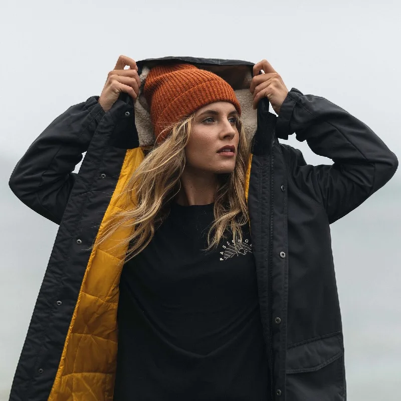 Passenger Alaska Recycled Jacket - Faded Black Wool Fabric Cashmere Fabric Tweed Fabric