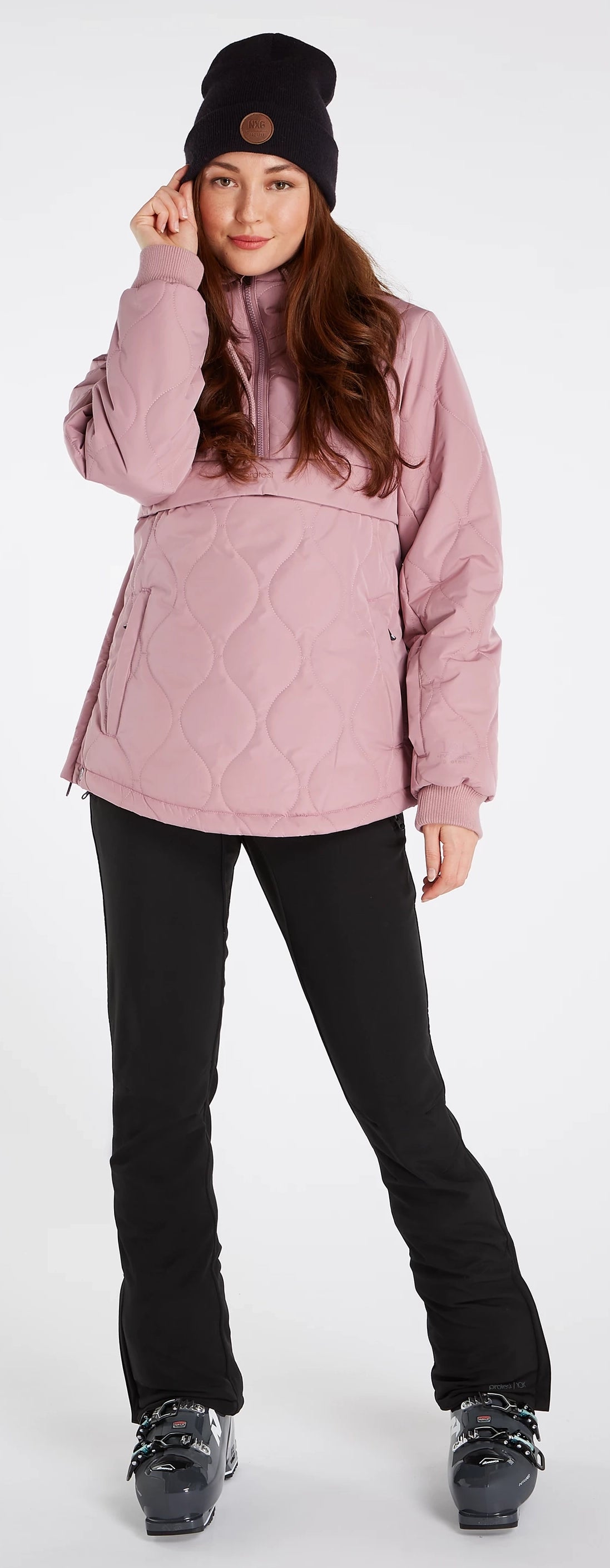 Protest PRT Peonies Womens Anorak Jacket Mauve Nylon Jacket Polyester Jacket Spandex Jacket Protest PRT Peonies Womens Anorak Jacket Mauve Nylon Jacket Polyester Jacket Spandex Jacket