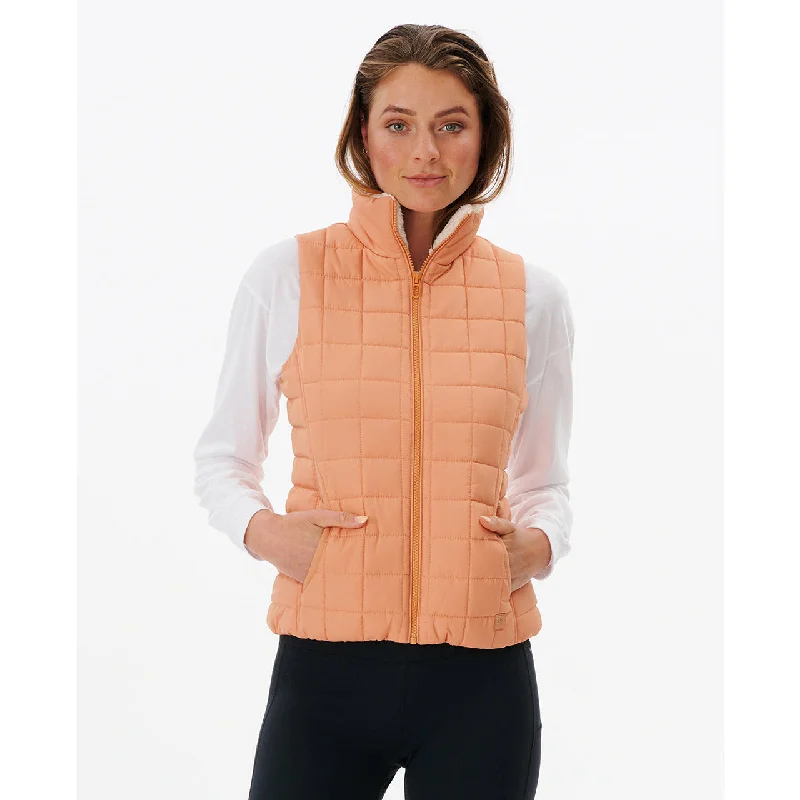 Rip Curl Anti-Series Anoeta Ii Vest Jacket Clay Snapped Jacket Toggled Jacket Drawstring Jacket
