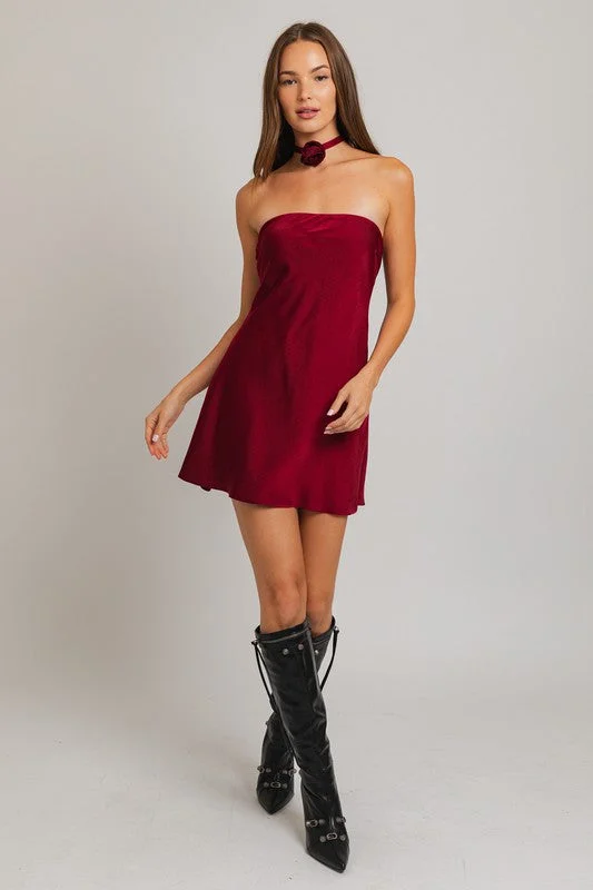 Rose to the Occasion Mini Dress Trendy Denim Mini Dress