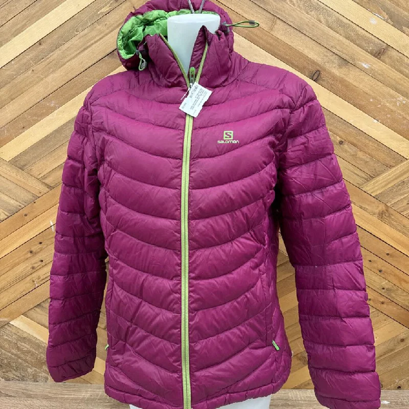 Salomon - Women's insulated jacket - MRSP compared $325: Pink/Green-women-LG Notch Collar Jacket Peter Pan Collar Jacket Cowl Neck Jacket Salomon - Women's insulated jacket - MRSP compared $325: Pink/Green-women-LG Notch Collar Jacket Peter Pan Collar Jacket Cowl Neck Jacket