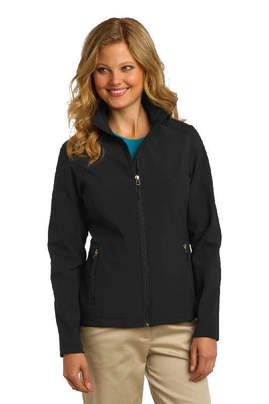 Port Authority Ladies Core Soft Shell Jacket. L317 Denim Jacket Leather Jacket Suede Jacket