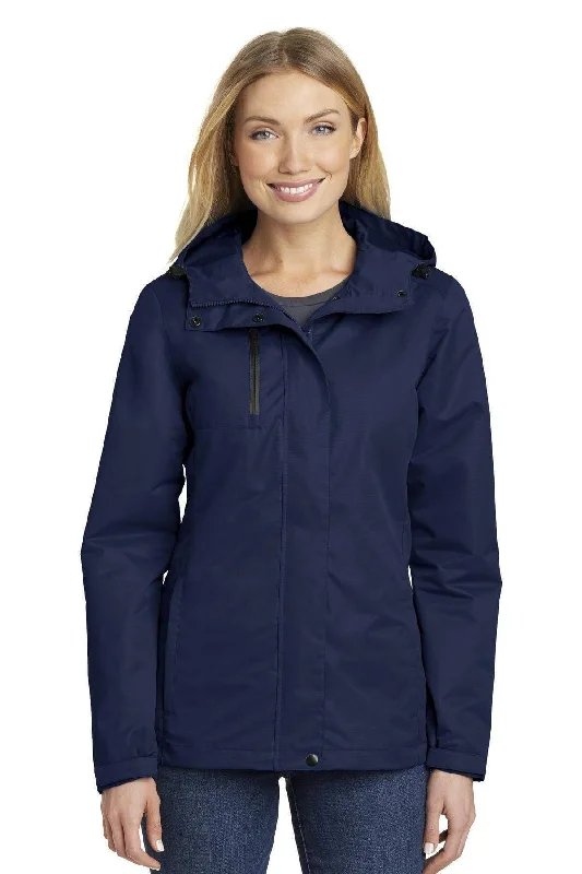 Port Authority Ladies All-Conditions Jacket. L331 Herringbone Jacket Checkered Jacket Solid Jacket