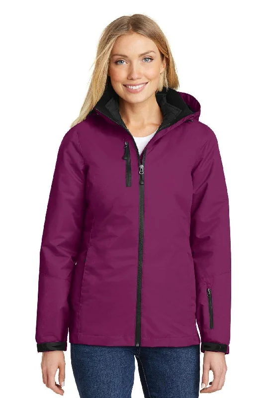 Port Authority Ladies Vortex Waterproof 3-in-1 Jacket. L332 Boat Neck Shawl Collar Notched Collar Port Authority Ladies Vortex Waterproof 3-in-1 Jacket. L332 Boat Neck Shawl Collar Notched Collar