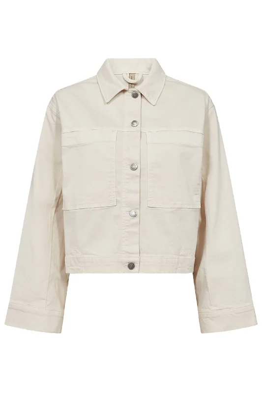 Soya Concept 40571-20 1620-8B SC-Erna 23 Beige Denim Jacket Tailored Jacket Straight Jacket A-Line Jacket Soya Concept 40571-20 1620-8B SC-Erna 23 Beige Denim Jacket Tailored Jacket Straight Jacket A-Line Jacket