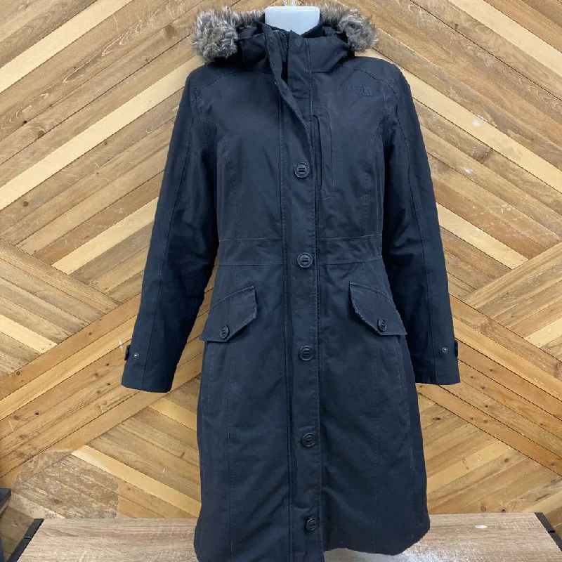 The North Face - Women's Long Down Jacket - MSRP $460: Black-women-SM Denim Fabric Leather Fabric Suede Fabric The North Face - Women's Long Down Jacket - MSRP $460: Black-women-SM Denim Fabric Leather Fabric Suede Fabric