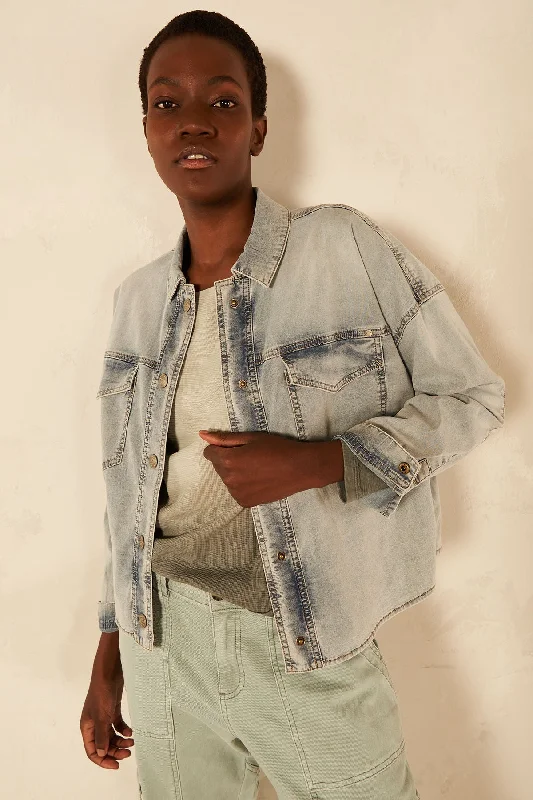 Veste en jean Comfortable Straight-Legged Denim
