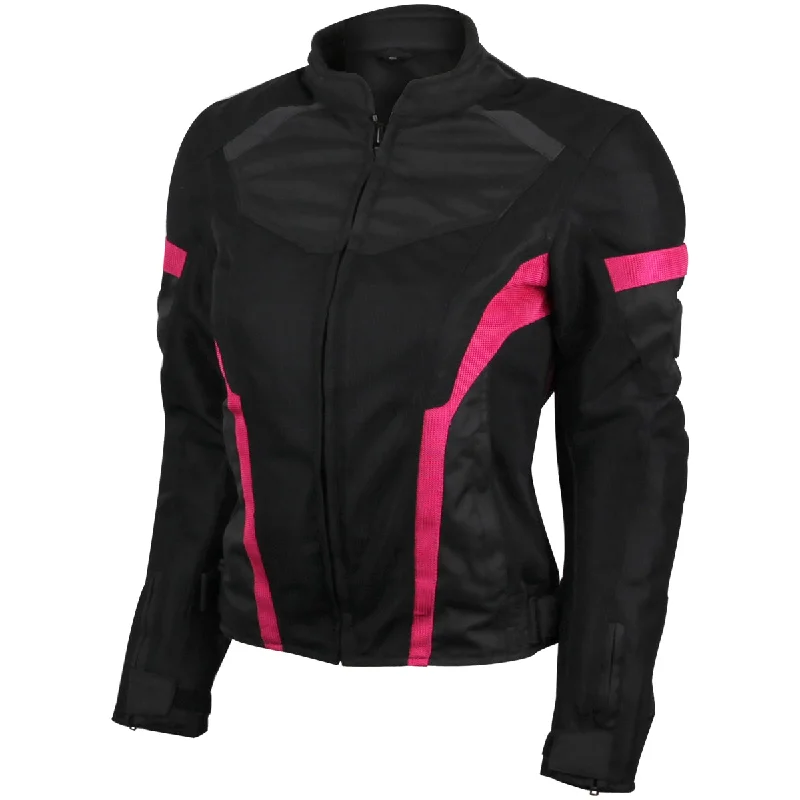VL1674P Womens Advanced 3-Season CE Armor Pink Mesh Motorcycle Jacket Wool Jacket Cashmere Jacket Tweed Jacket VL1674P Womens Advanced 3-Season CE Armor Pink Mesh Motorcycle Jacket Wool Jacket Cashmere Jacket Tweed Jacket