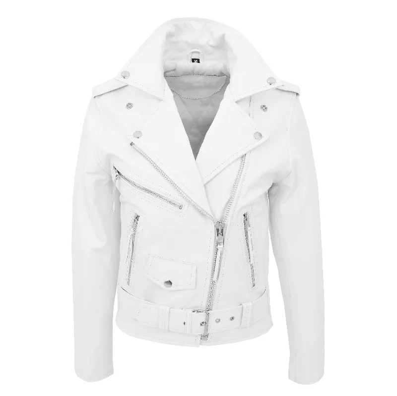 Womens Cowhide Biker Leather Jacket Brando Style Coat Helen White Striped Jacket Polka Dot Jacket Floral Jacket Womens Cowhide Biker Leather Jacket Brando Style Coat Helen White Striped Jacket Polka Dot Jacket Floral Jacket