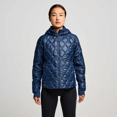 WOMEN'S HURRICANE INSULATED JACKET - NAVY Striped Jacket Polka Dot Jacket Floral Jacket