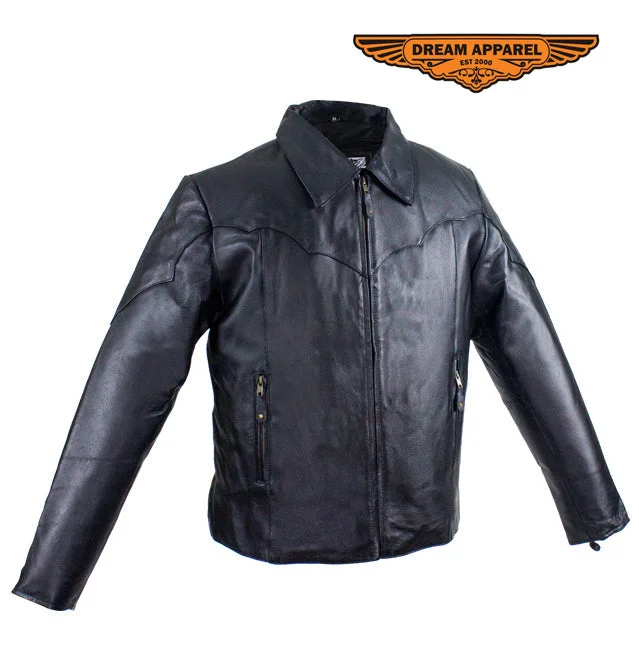 Women's Motorcycle Jacket With Zippered Cuffs Satin Fabric Silk Fabric Chiffon Fabric