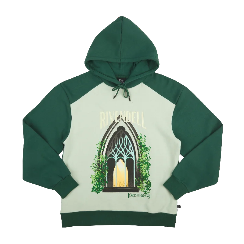Rivendell Green Hoodie Hoodie with Longline Fit Extended Stylish