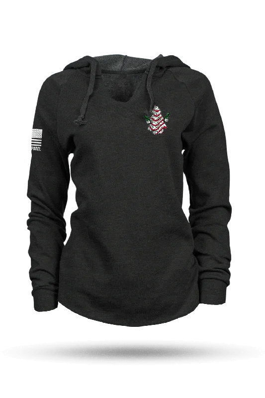 Cake Tree - Women's Hoodie Hoodie with Hem Ribbing Snug Secure