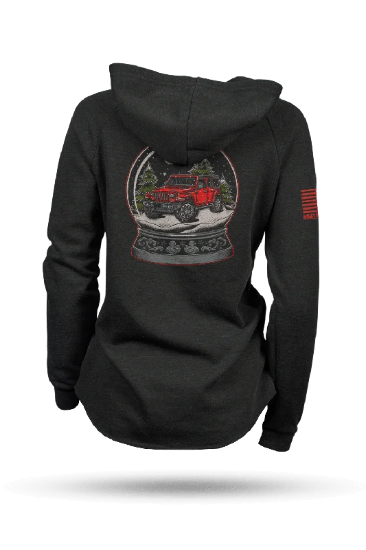 Globe Off Road - Women's Hoodie Hoodie with Back Slit Movement Comfort