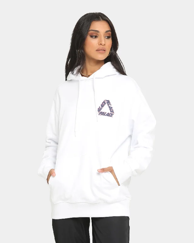 Palace P3 Team Hoodie White Hoodie with Slim Fit Tailored Modern