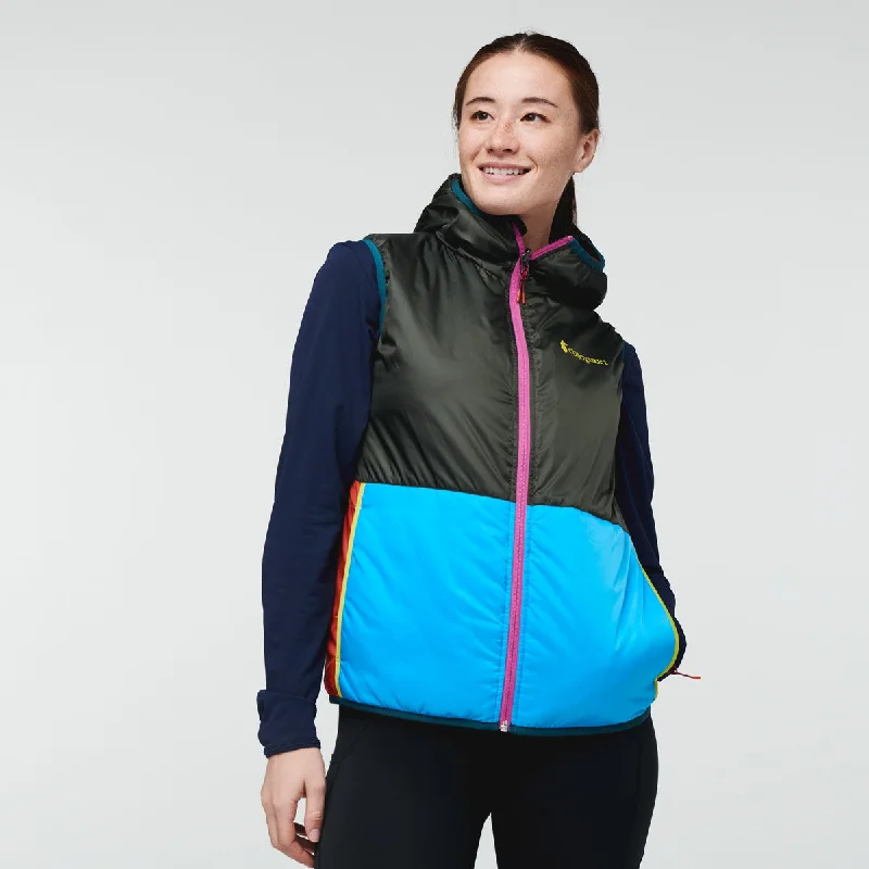Teca Cálido Hooded Vest - Womens Hoodie with Back Slit Movement Comfort
