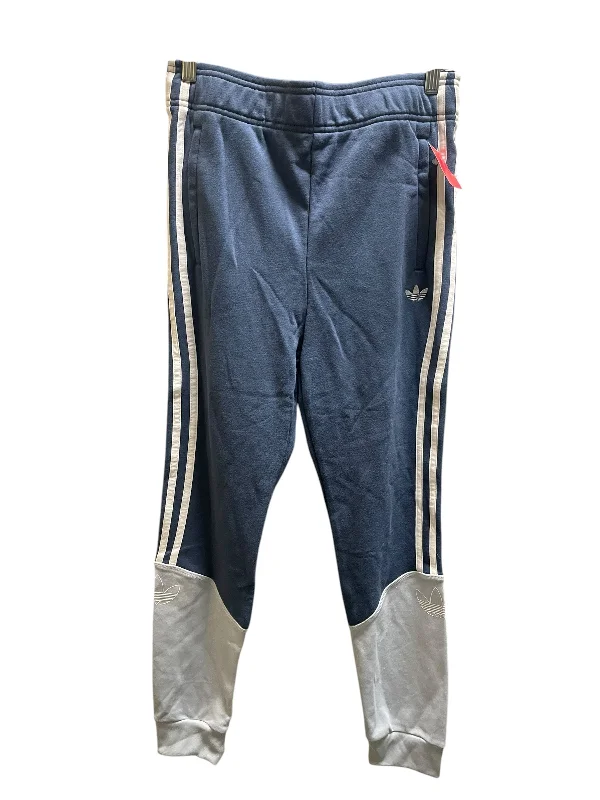 Athletic Pants By Adidas In Blue, Size: L Stylish Slim Trousers