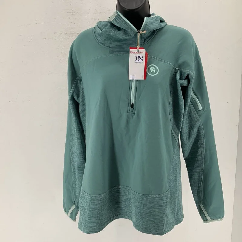 Backcountry Women's Hooded 1/2 Zip Baselayer Hoodie with Puffed Sleeves Voluminous Trendy