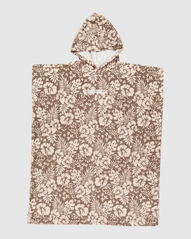Billabong Off Tropic Hooded Towel Hoodie with Velcro Closure Adjustable Secure