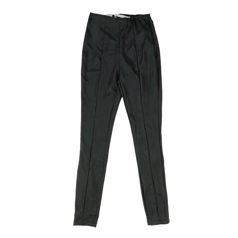 Black Solid Pants Slim-Fit Khaki Pants