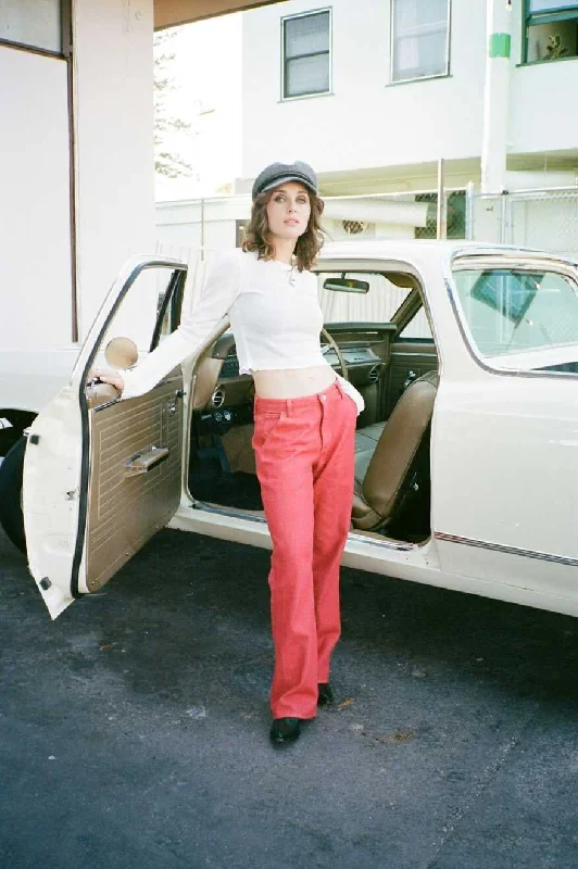 Brixton Essex Painter Pants Chic Faux Leather Pants