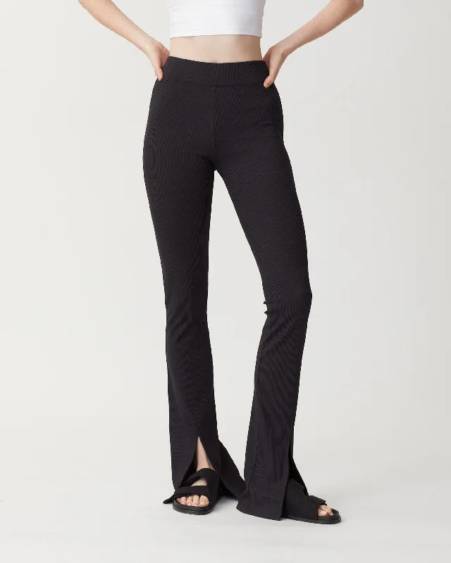 Nylora Damien Ribbed Pants Trendy Printed Pants