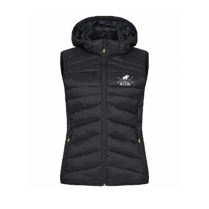 Hampshire Polo Women's Hooded Padded Gilet Hoodie with Relaxed Fit Easy Casual
