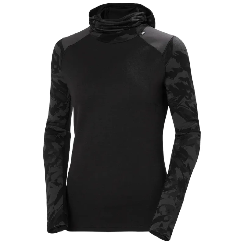 Helly Hansen Women's Lifa Merino Midweight Balaclava Hoodie Hoodie with Mesh Breathable Sporty