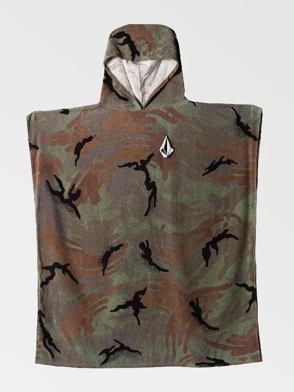 Hooded Changing Towel - Camouflage Hoodie with Camouflage Military Edgy