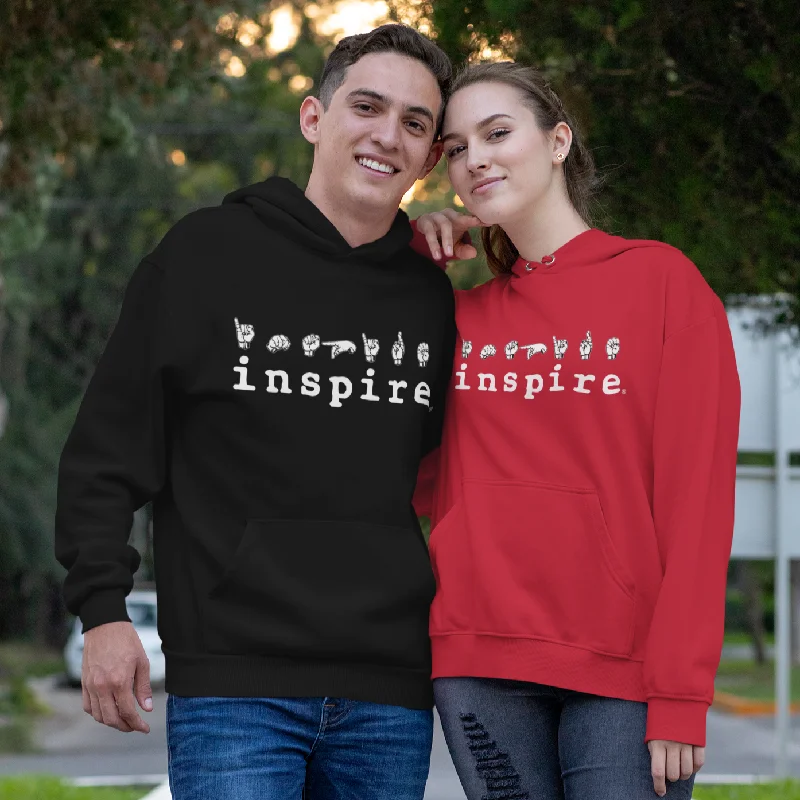 inspire ASL Sign Language Unisex Hoodie Hoodie with Pastel Soft Subtle