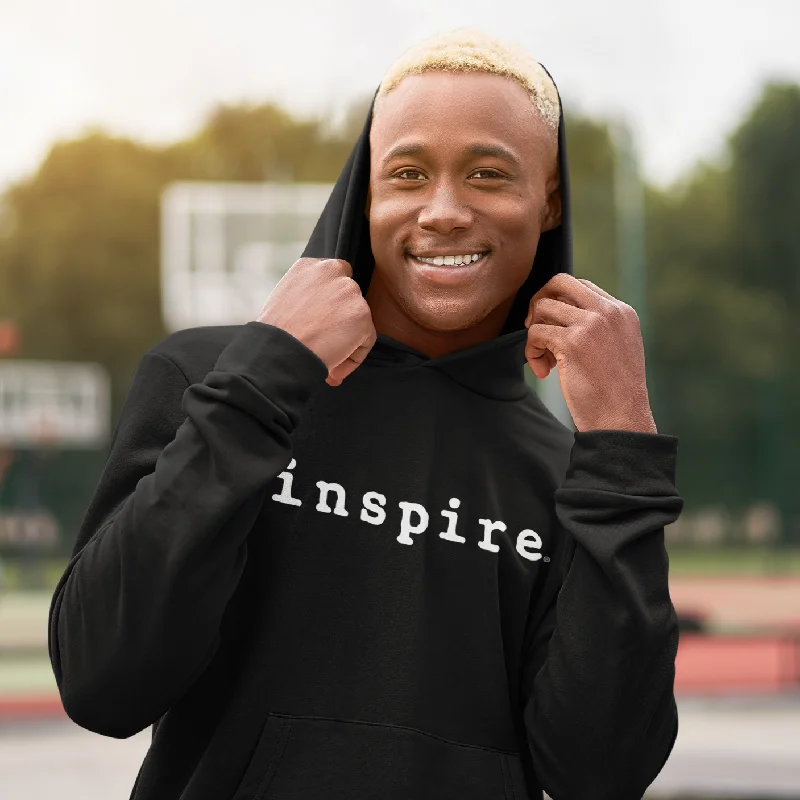 inspire Unisex Hoodie Hoodie with Hidden Zipper Minimalist Clean