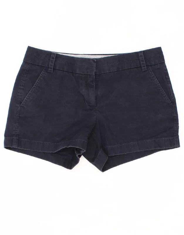 J. CREW Womens Hot Pants US 4 Small W27  Navy Blue Cotton High-Waist Yoga Pants