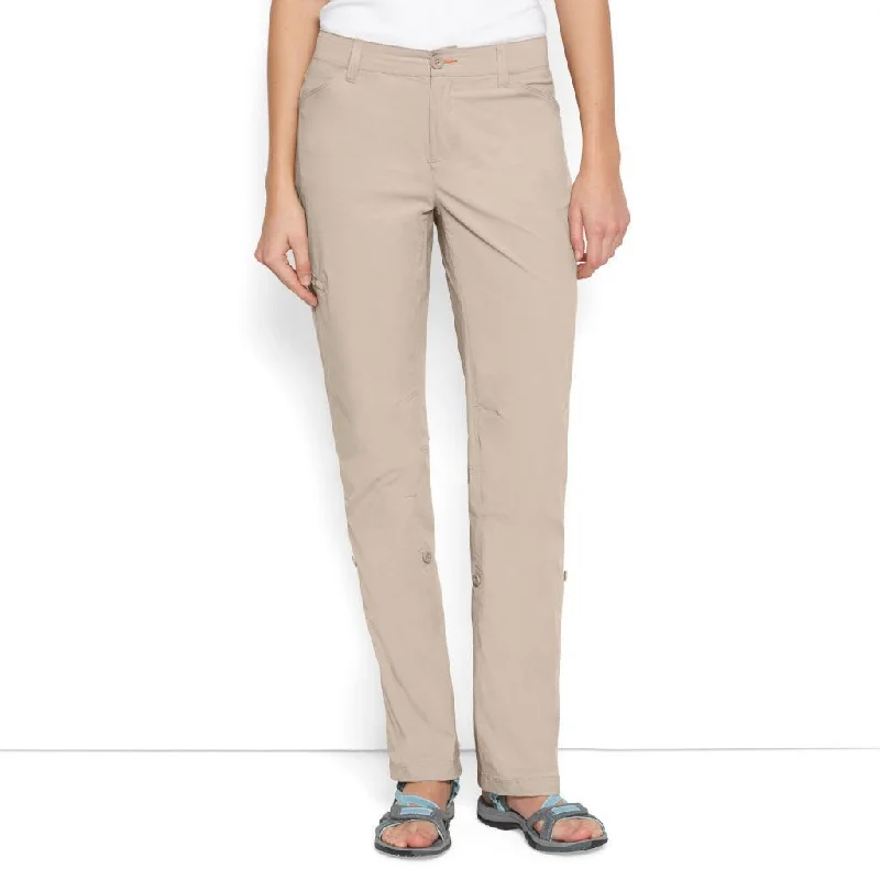 Orvis Women's Jackson Quick-Dry Natural Fit Straight Leg Pants Formal Linen Trousers