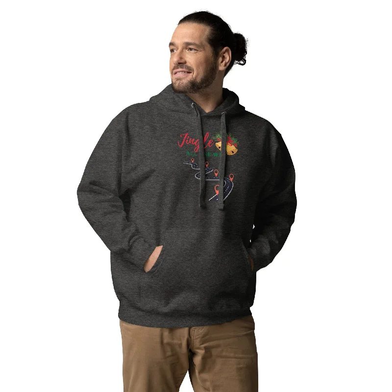 Jingle All The Way Unisex Hoodie Hoodie with Strings Custom Fit Adjustable