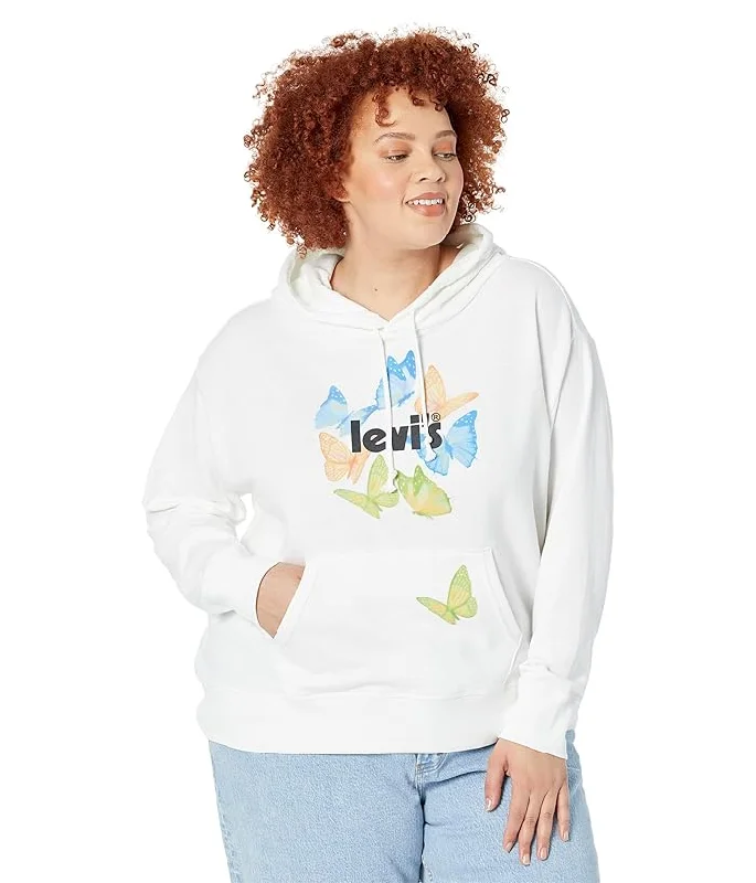 Levi's(r) Womens Graphic Standard Hoodie Cotton Hoodie Fleece Lining Warmth