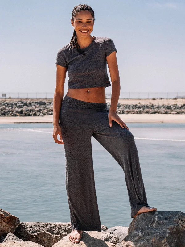 Lived In Lounge Pants - Black Classic Straight-Leg Pants