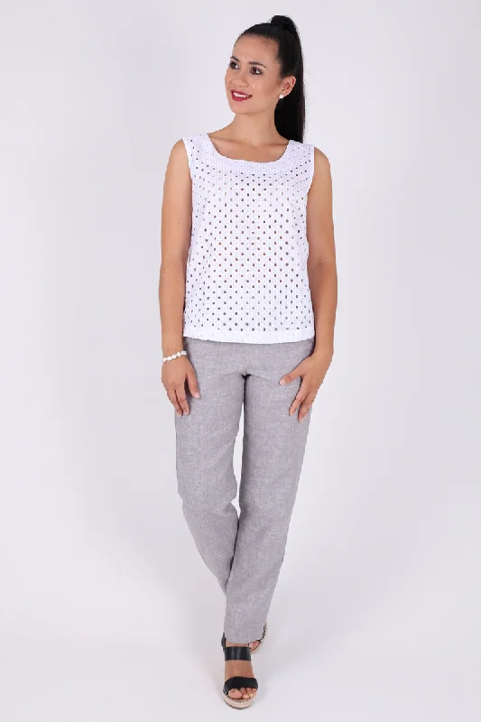 Linen Pants Full Length KL-07 Comfortable Wide-Leg Pants