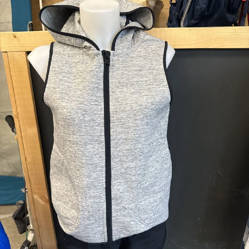 Lululemon - Women's Hooded Vest - MSRP comp $138: Grey-women-6 Cotton Hoodie Fleece Lining Warmth