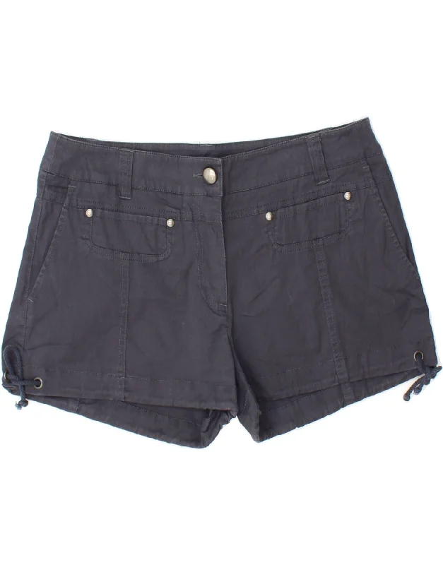MARLBORO CLASSICS Womens Hot Pants EU 46 XL W36  Navy Blue Cotton Cozy Knit Pants
