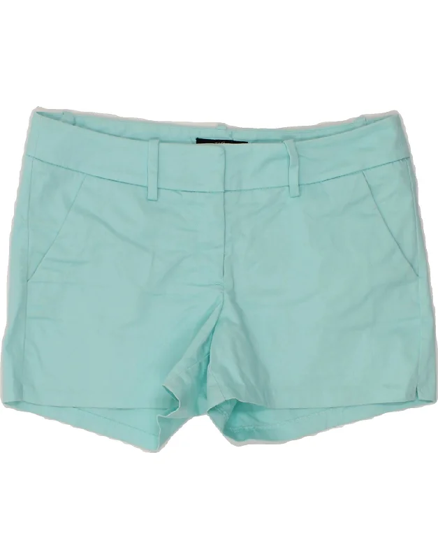 MOSSIMO Womens Hot Pants US 8 Medium W30 Blue Cotton Casual Wide Pants
