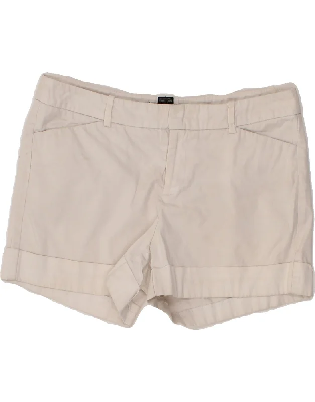 MOSSIMO Womens Hot Pants US 8 Medium W30 L3 White Cotton Fashionable Sporty Pants