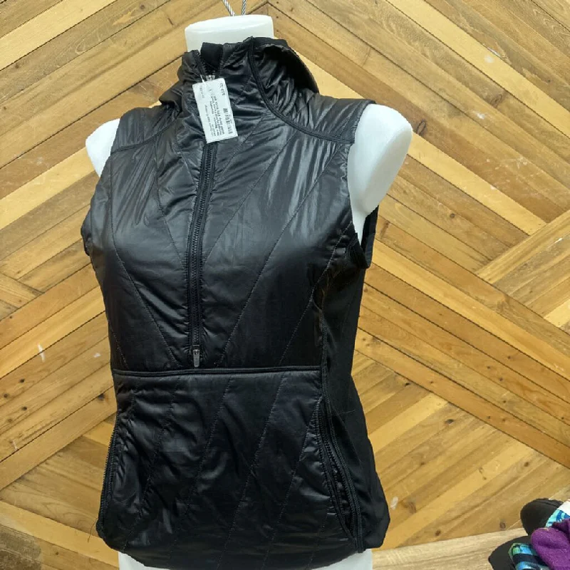 New Balance - Women's Hooded Hybrid Fleece Vest - MSRP comp $170: Black-women-SM Hoodie Crop Top Short Trendy