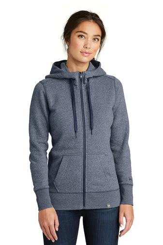 New Era® LNEA502 Ladies French Terry Full-Zip Hoodie Hoodie with Color Block Contrast Stylish