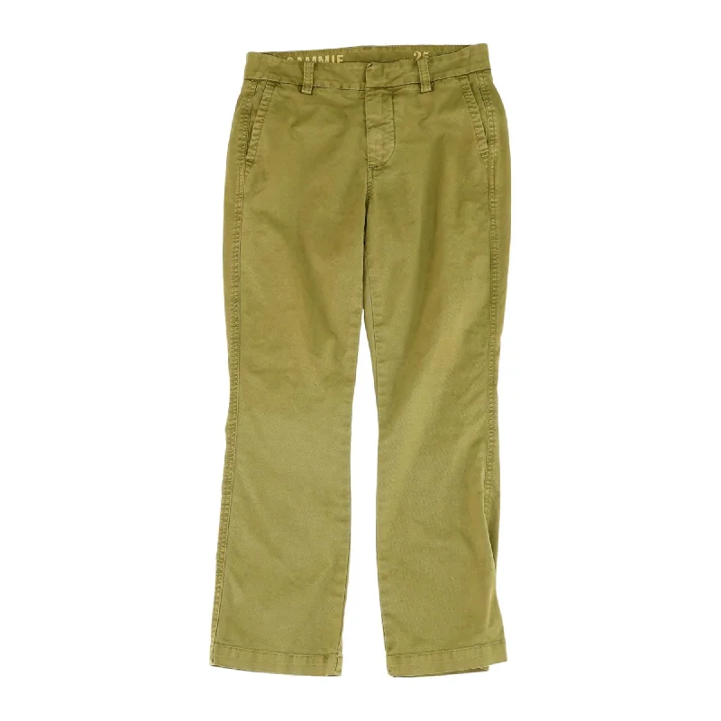 Olive Solid Khaki Pants Soft Cotton Pants