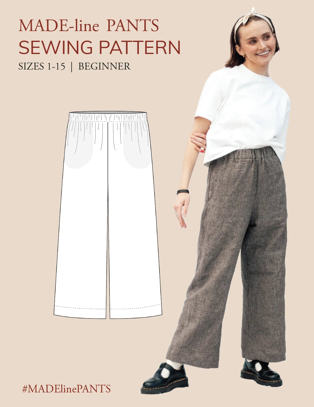 PDF Pattern - MADE-line Pants | Madswick Casual Sweatpants Style