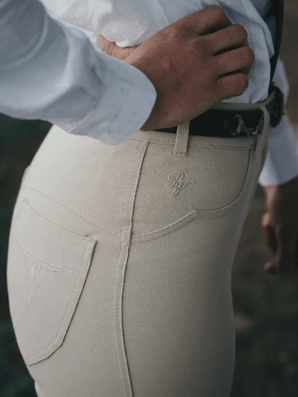 Peter Williams Stockhorse Pants - Cream Slim Fit Casual Pants