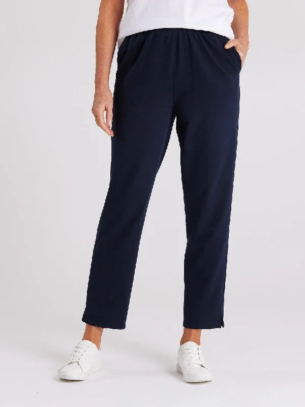 Raw Spun Cotton Short Length Pant Classic Bootcut Trousers