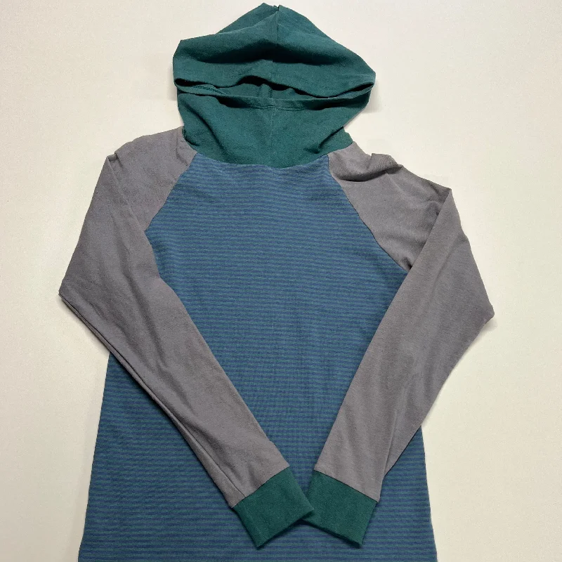 SALE - OOAK Hemp Hoodie - M Hoodie with Hem Fringe Bohemian Relaxed