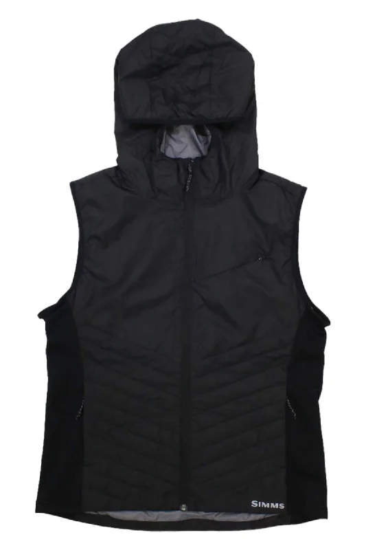 Simms Women's Fall Run Hybrid Hooded Vest Hoodie with Contrast Stitching Detailed Premium